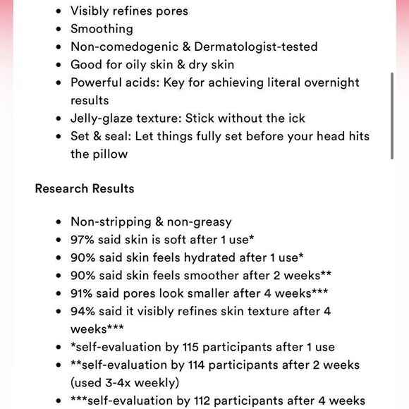 🌷Benefit The POREfessional Shrink Wrap Overnight AHA+PHA Pore Treatment New - Picture 7 of 10